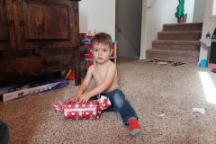 First present on Christmas Eve morning