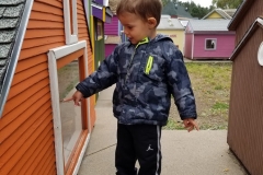 A stretch break at Tiny Town