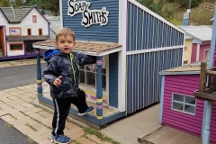 A stretch break at Tiny Town