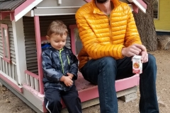 A stretch break at Tiny Town