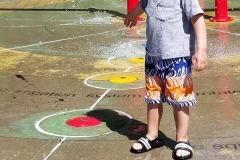Splash pad fun - Sandstone Park