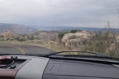 Rainy and cold, but we had to see Palo Duro Canyon near Amarillo, TX.