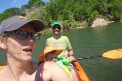 Kayaking at Inks Lake State Park.
