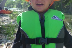 Kayaking on the Guadalupe River - right across from our campsite.